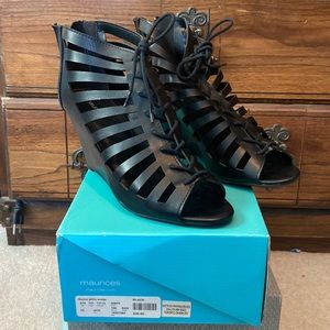 Maurices Black heel wedges